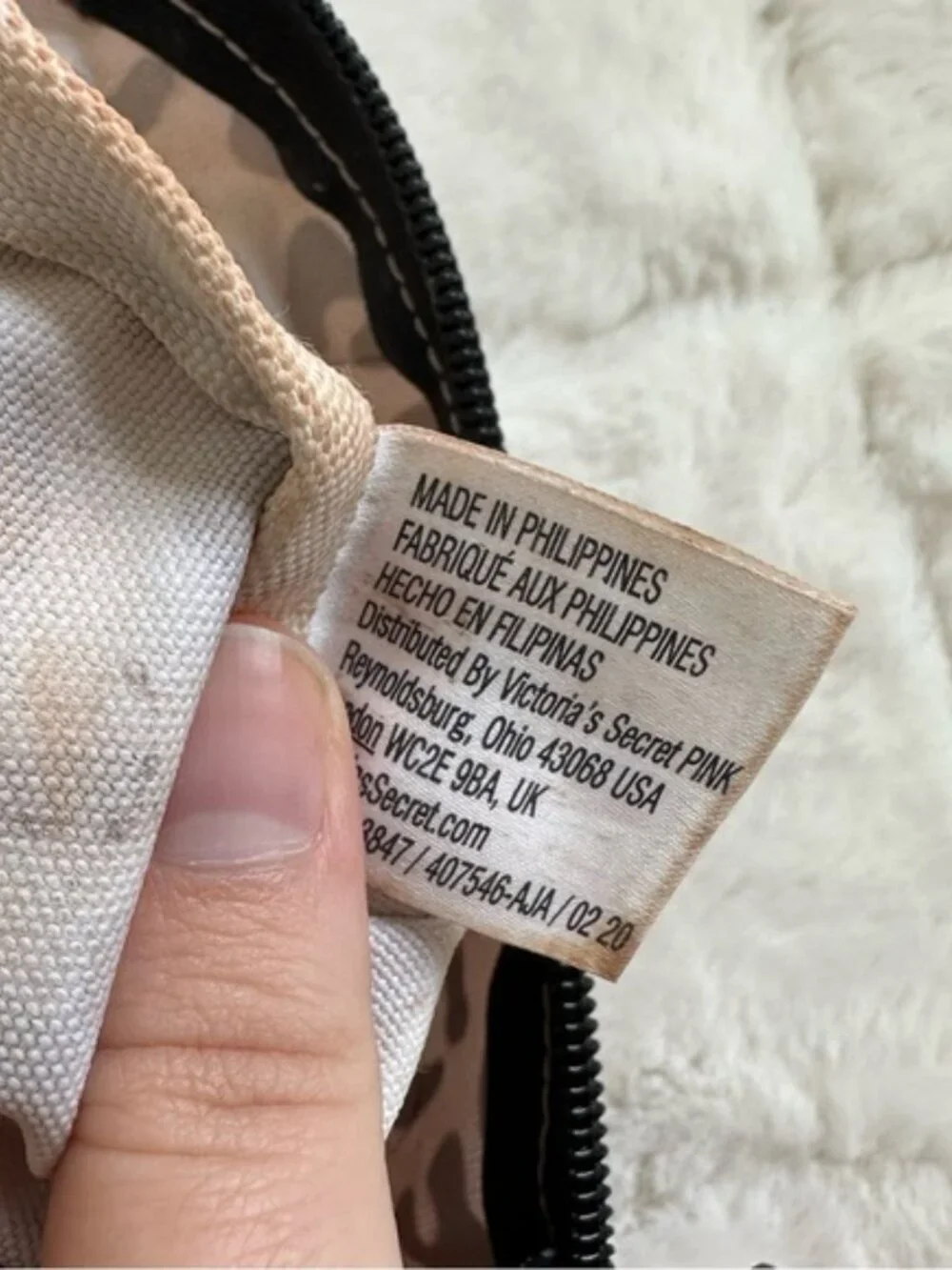 Victoria's Secret PINK | Pink and Cream Cheetah Print Cosmetic Case